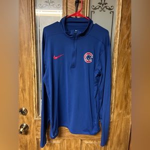 Men's Chicago Cubs Dry Element Half-Zip Dri-FIT Pullover Size Large